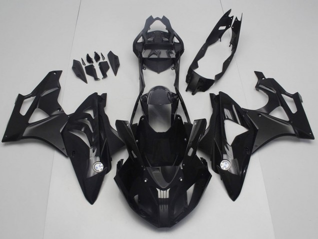 Schwarz Matt Schwarz 2019-2022 BMW S1000RR Motorrad Verkleidung