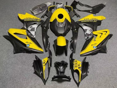 Gelb Kunst Carbonfaser 2019-2022 BMW S1000RR Motorrad Verkleidung