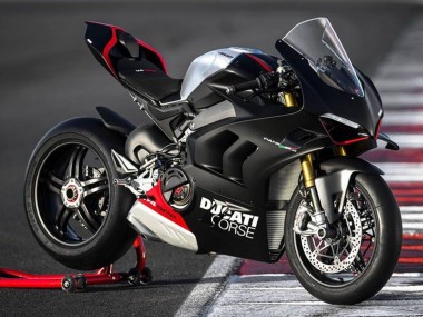 Matt Schwarz Silber Rot 2022-2024 Ducati Panigale V4 V4S Motorrad Verkleidung