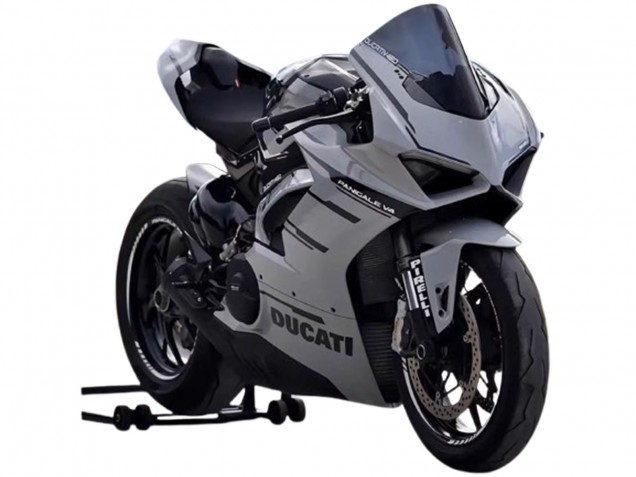 Grau Schwarz 2018-2019 Ducati Panigale V4 V4S Motorrad Verkleidung