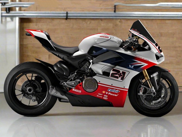 Silber Rot Schwarz 2018-2019 Ducati Panigale V4 V4S Motorrad Verkleidung