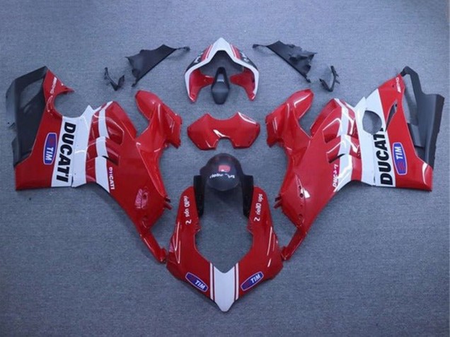 Weiß Rot Matt Schwarz Tim 2020-2021 Ducati Panigale V4 V4S Motorrad Verkleidung