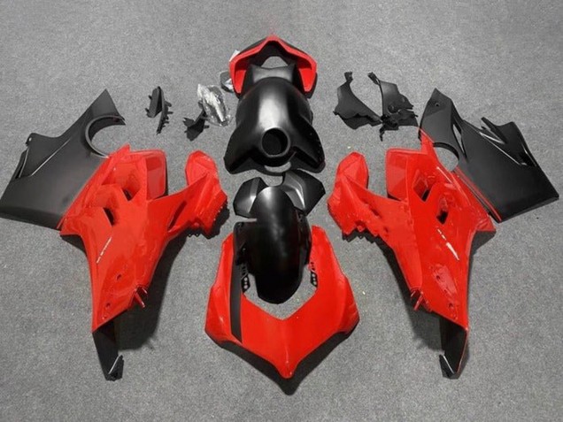 Rot Matt Schwarz 2020-2021 Ducati Panigale V4 V4S Motorrad Verkleidung