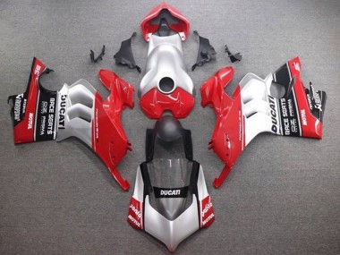Silber Rot Glänzendes Schwarz 2020-2021 Ducati Panigale V4 V4S Motorrad Verkleidung