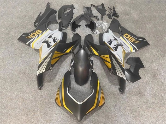 Weiß Gold Matt Schwarz 2020-2021 Ducati Panigale V4 V4S Motorrad Verkleidung