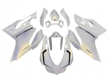 Perl Weiß Corse 2011-2014 Ducati Panigale 1199 Motorrad Verkleidung