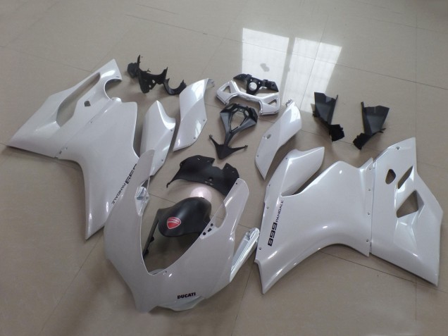 Weiß 2011-2014 Ducati Panigale 899 Motorrad Verkleidung