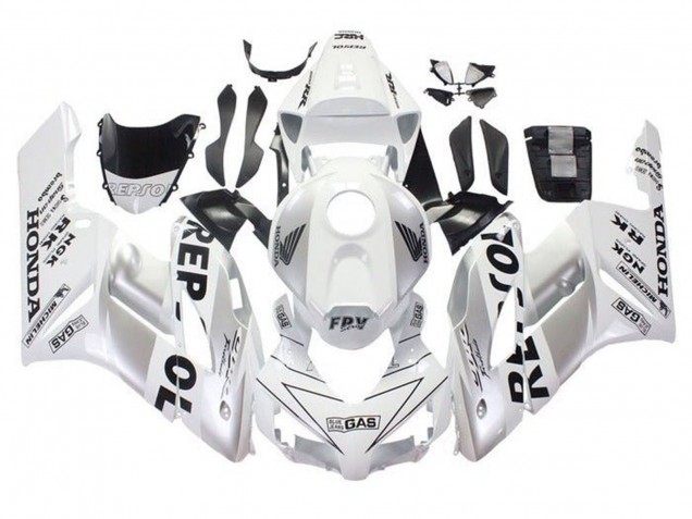 Weiß Silber Schwarz Repsol 2004-2005 Honda CBR1000RR Motorrad Verkleidung