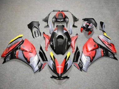 Rot Gelb Grau Matt Schwarz Red Bull 2012-2016 Honda CBR1000RR Motorrad Verkleidung