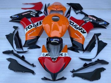 Orange Weiß Rot Glänzendes Schwarz Repsol 2012-2016 Honda CBR1000RR Motorrad Verkleidung