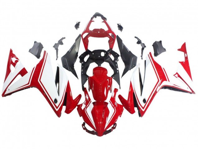 Weiß Rot 2016-2018 Honda CBR500R Motorrad Verkleidung