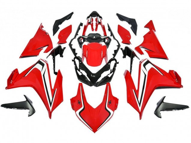 Rot Weiß Schwarz 2019-2021 Honda CBR500R Motorrad Verkleidung Kit