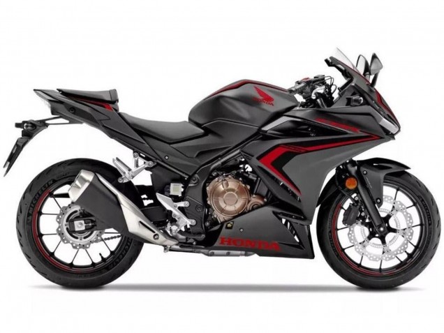 Matt Schwarz Rot Schwarz 2019-2021 Honda CBR500R Motorrad Verkleidung