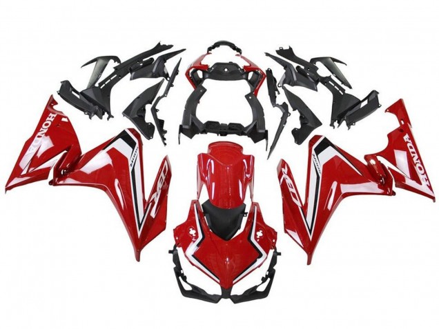 Rot Weiß Schwarz 2019-2021 Honda CBR500R Motorrad Verkleidung