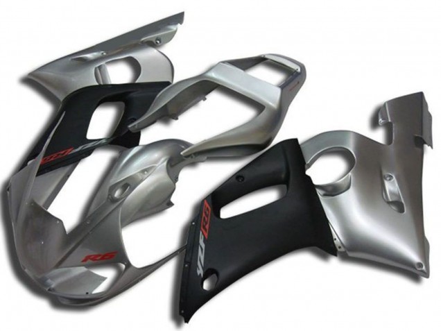 Silber Matt Schwarz Rot Aufkleber 1998-2002 Yamaha YZF R6 Motorrad Verkleidung