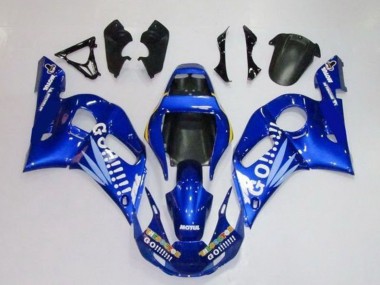 Blau Weiß Go Motul 1998-2002 Yamaha YZF R6 Motorrad Verkleidung