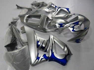 Silber Blau Tribal 2000-2001 Honda CBR900RR 929 Motorrad Verkleidung