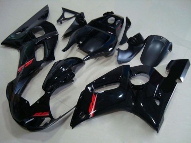 Glänzendes Schwarz Rot Aufkleber 1998-2002 Yamaha YZF R6 Motorrad Verkleidung