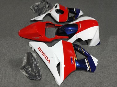 Weiß Rot Blau Rennen 2002-2003 Honda CBR900RR 954 Motorrad Verkleidung