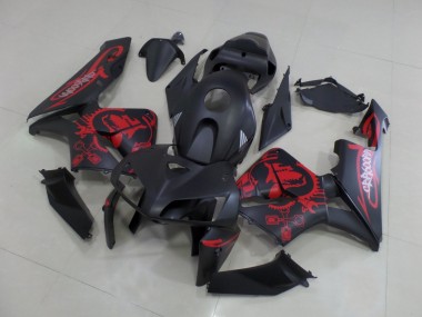 Matt Schwarz Matt Rot Gear 2005-2006 Honda CBR600RR Motorrad Verkleidung