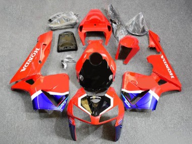 Rot Schwarz Blau Weiß 2005-2006 Honda CBR600RR Motorrad Verkleidung
