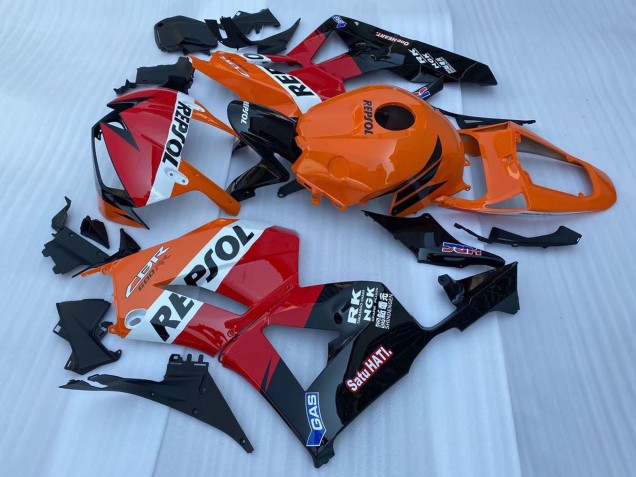 Orange Weiß Rot Glänzendes Schwarz Repsol 2013-2026 Honda CBR600RR Motorrad Verkleidung