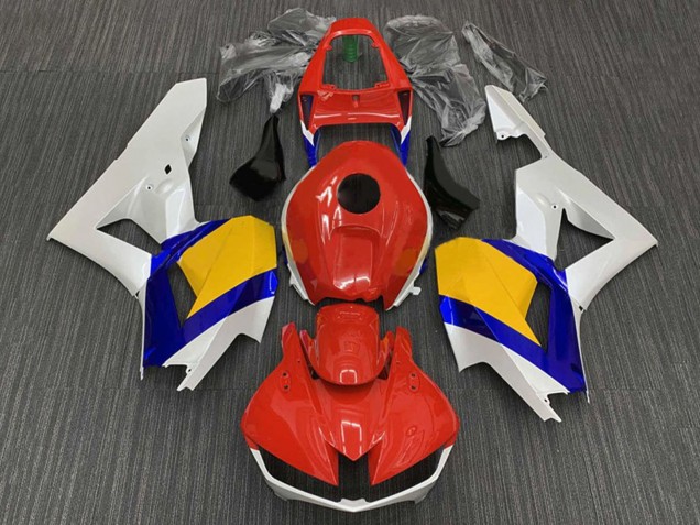 Weiß Rot Blau Gelb 2013-2026 Honda CBR600RR Motorrad Verkleidung