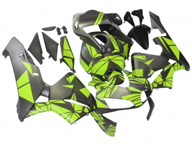 Neon Gelb Matt Grau 2003-2004 Honda CBR600RR Motorrad Verkleidung