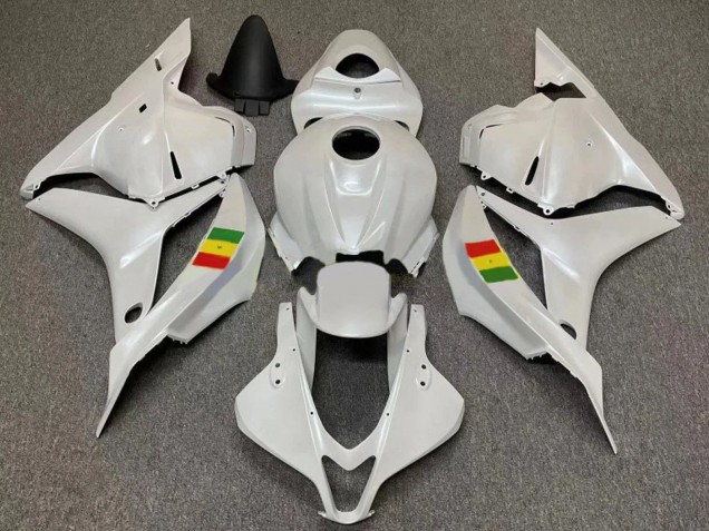 Weiß 2007-2008 Honda CBR600RR Motorrad Verkleidung