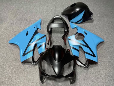 Hellblau Matt Schwarz 2001-2003 Honda CBR600 F4i Motorrad Verkleidung