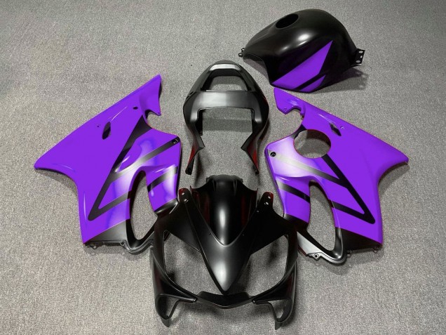 Lila Matt Schwarz 2001-2003 Honda CBR600 F4i Motorrad Verkleidung