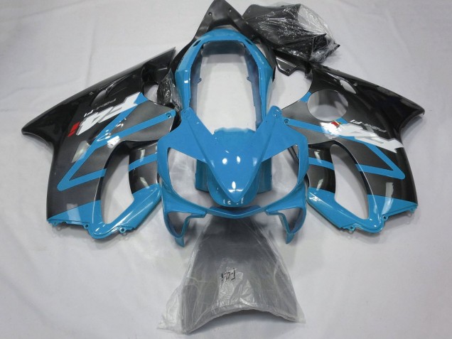 Hellblau Grau Glänzendes Schwarz 2004-2007 Honda CBR600 F4i Motorrad Verkleidung