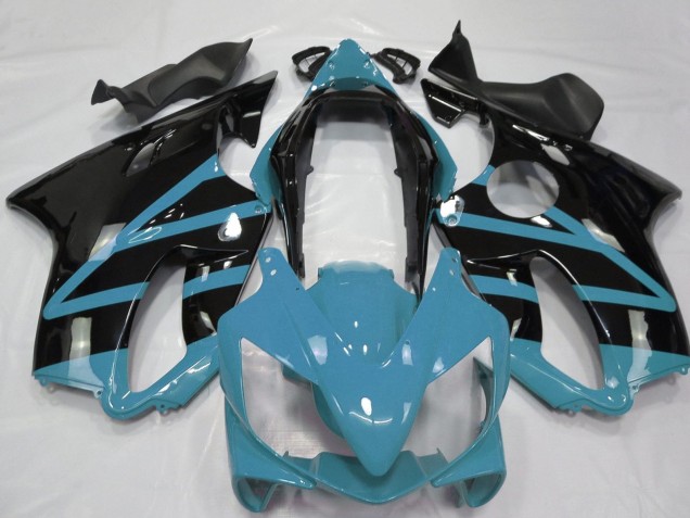 Hellblau Glänzendes Schwarz 2004-2007 Honda CBR600 F4i Motorrad Verkleidung