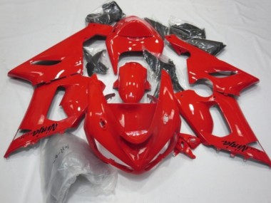 Rot 2005-2006 Kawasaki ZX6R Motorrad Verkleidung