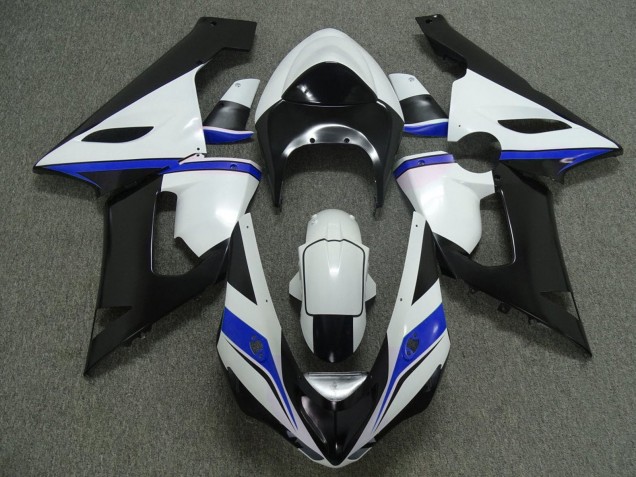 Weiß Schwarz Blau 2005-2006 Kawasaki ZX6R Motorrad Verkleidung