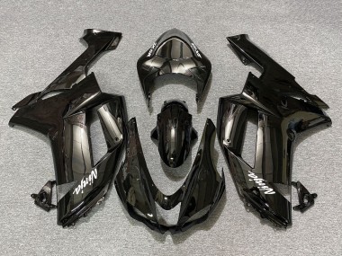 Schwarz 2007-2008 Kawasaki ZX6R Motorrad Verkleidung