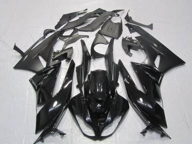 Glänzendes Schwarz Matt Schwarz 2007-2008 Kawasaki ZX6R Motorrad Verkleidung