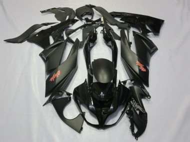 Matt Schwarz Schwarz Rot 2007-2008 Kawasaki ZX6R Motorrad Verkleidung