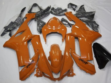 Orange Schwarz 2007-2008 Kawasaki ZX6R Motorrad Verkleidung