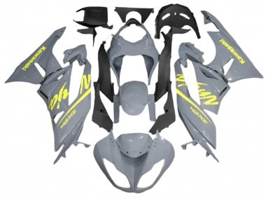 Nardo Grau Gelb 2009-2012 Kawasaki ZX6R Motorrad Verkleidung