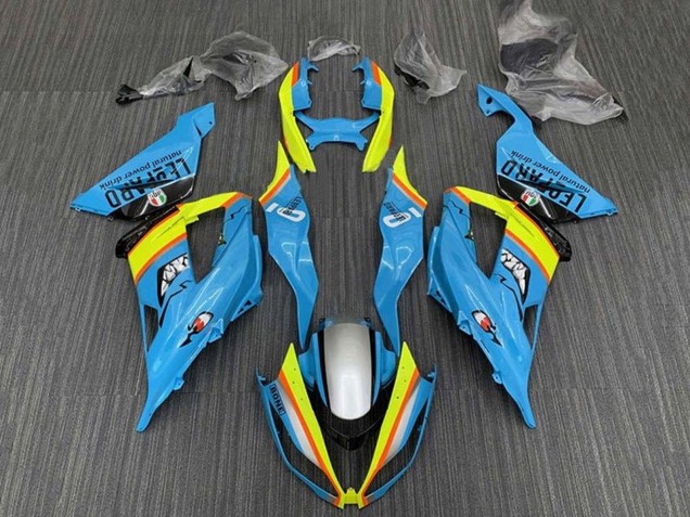 Hellblau Gelb Orange Schwarz Silber 2013-2018 Kawasaki ZX6R Motorrad Verkleidung