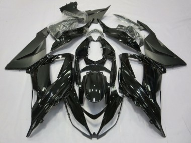 Glänzendes Schwarz Matt Schwarz 2013-2018 Kawasaki ZX6R Motorrad Verkleidung