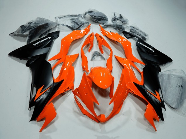 Orange Matt Schwarz 2019-2022 Kawasaki ZX6R Motorrad Verkleidung
