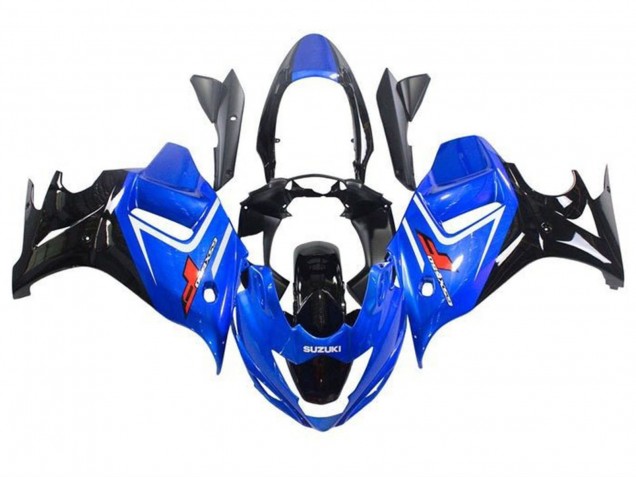 Blau Weiß Glänzendes Schwarz 2008-2013 Suzuki GSX650F Motorrad Verkleidung