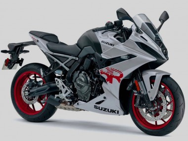 Silber Schwarz Rot 2024-2025 Suzuki GSX8R Motorrad Verkleidung