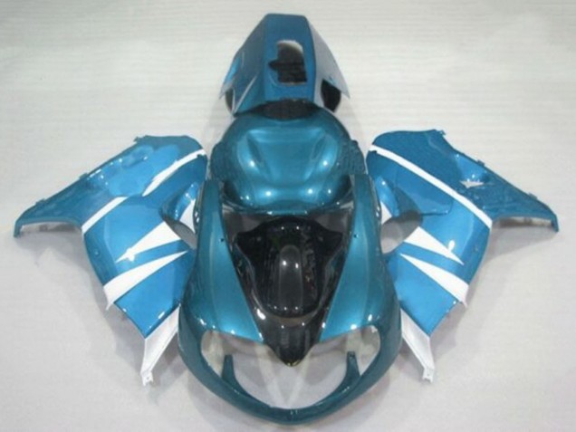 Hellblau Weiß Schwarz 1998-2003 Suzuki TL1000R Motorrad Verkleidung
