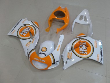 Weiß Orange Lucky Strike Motul 1991-1996 Suzuki RGV250 VJ22 Motorrad Verkleidung