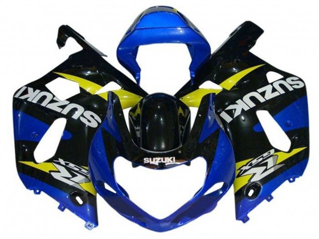 Blau Gelb Schwarz 2000-2002 Suzuki GSXR1000 Motorrad Verkleidung