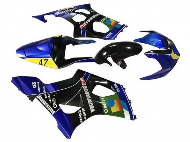 Blau Gelb Schwarz JOMO 2003-2004 Suzuki GSXR 1000 Motorrad Verkleidung