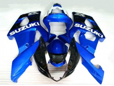 Blau Schwarz Weiß 2003-2004 Suzuki GSXR 1000 Motorrad Verkleidung